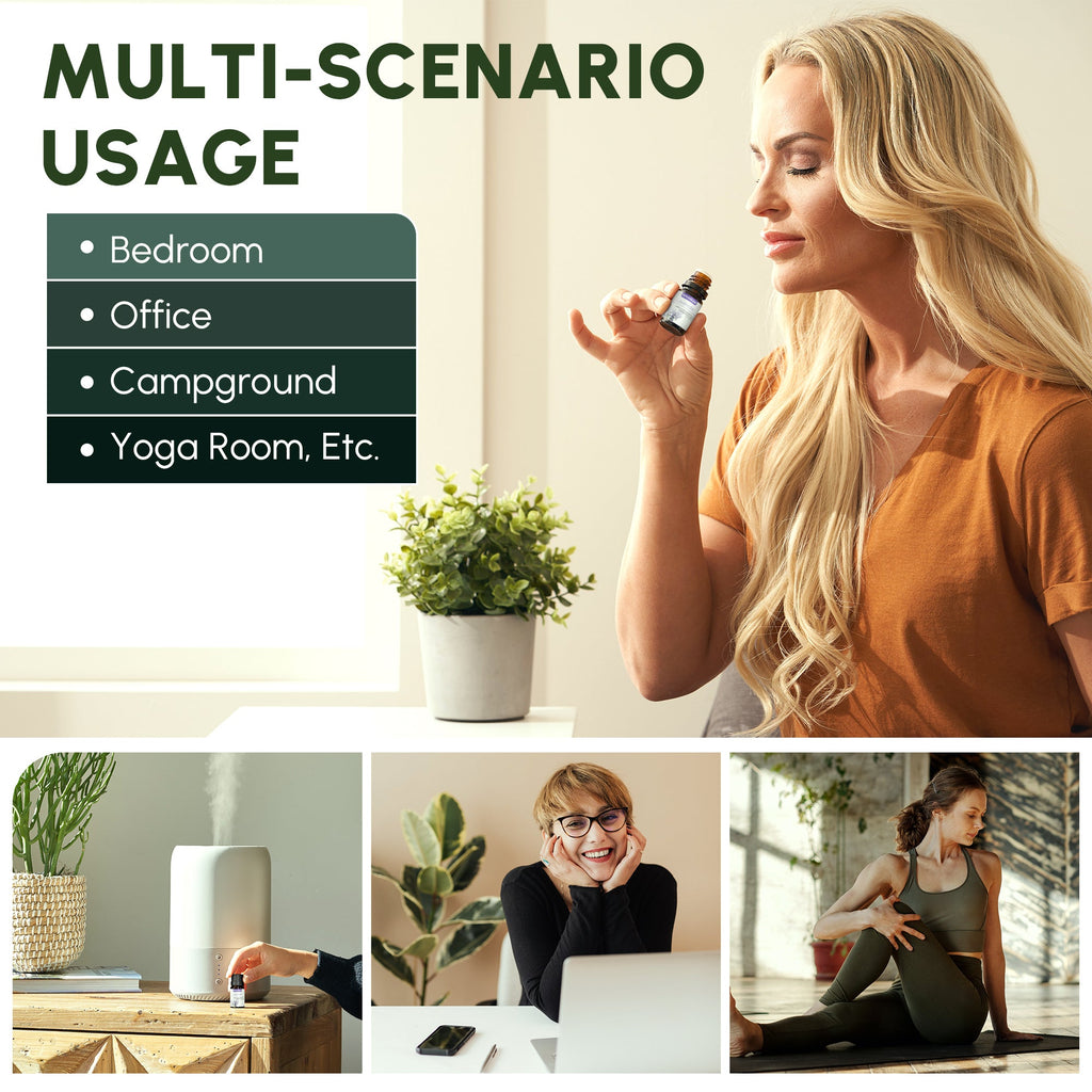 Essential Oils for Diffusers, 100% Natural Plant Extracts Six Scents