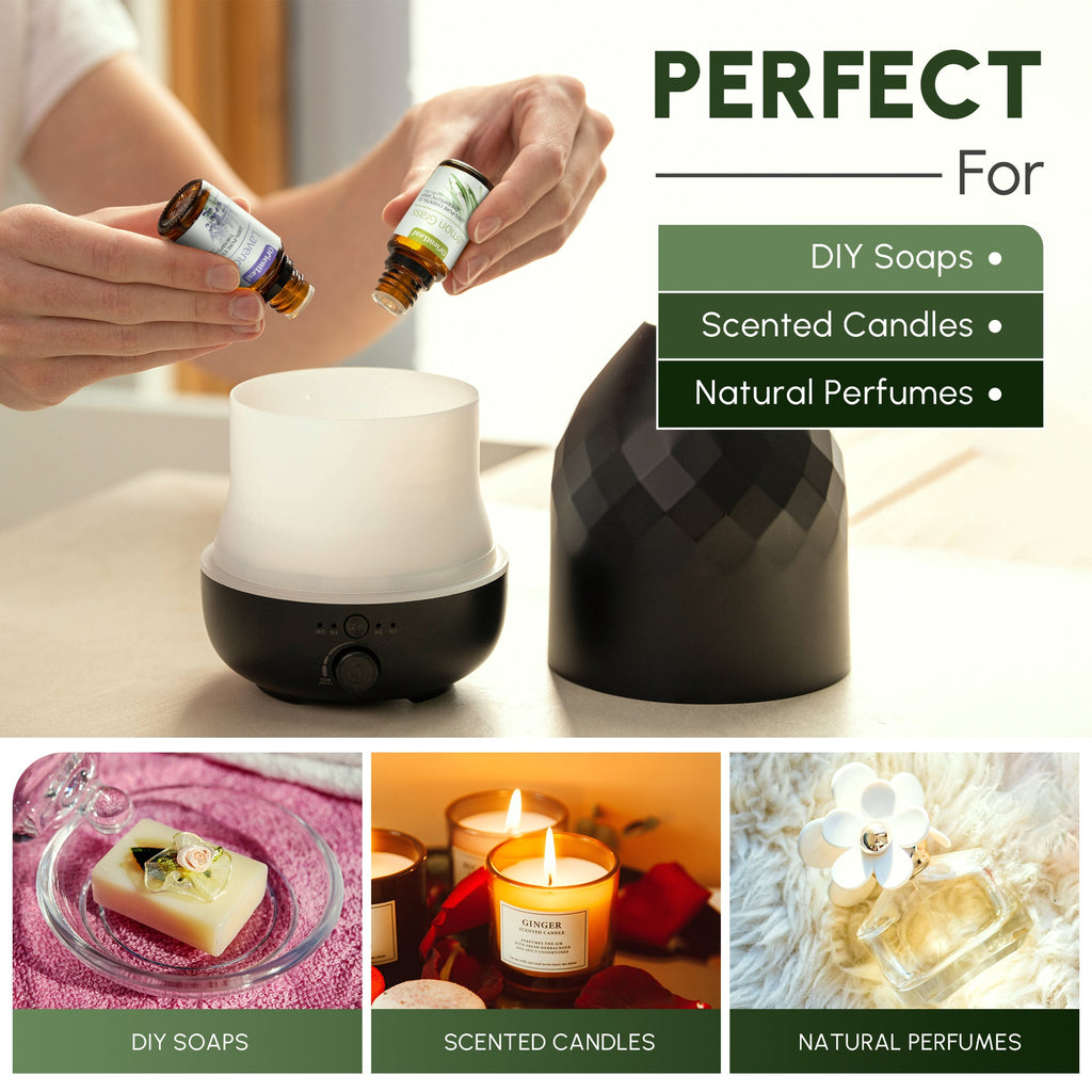 Essential Oils for Diffusers, 100% Natural Plant Extracts Six Scents